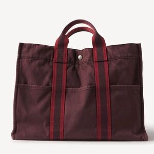 NWOT Vintage Hermès Fourre‑Tout MM  Toile Tote Bag